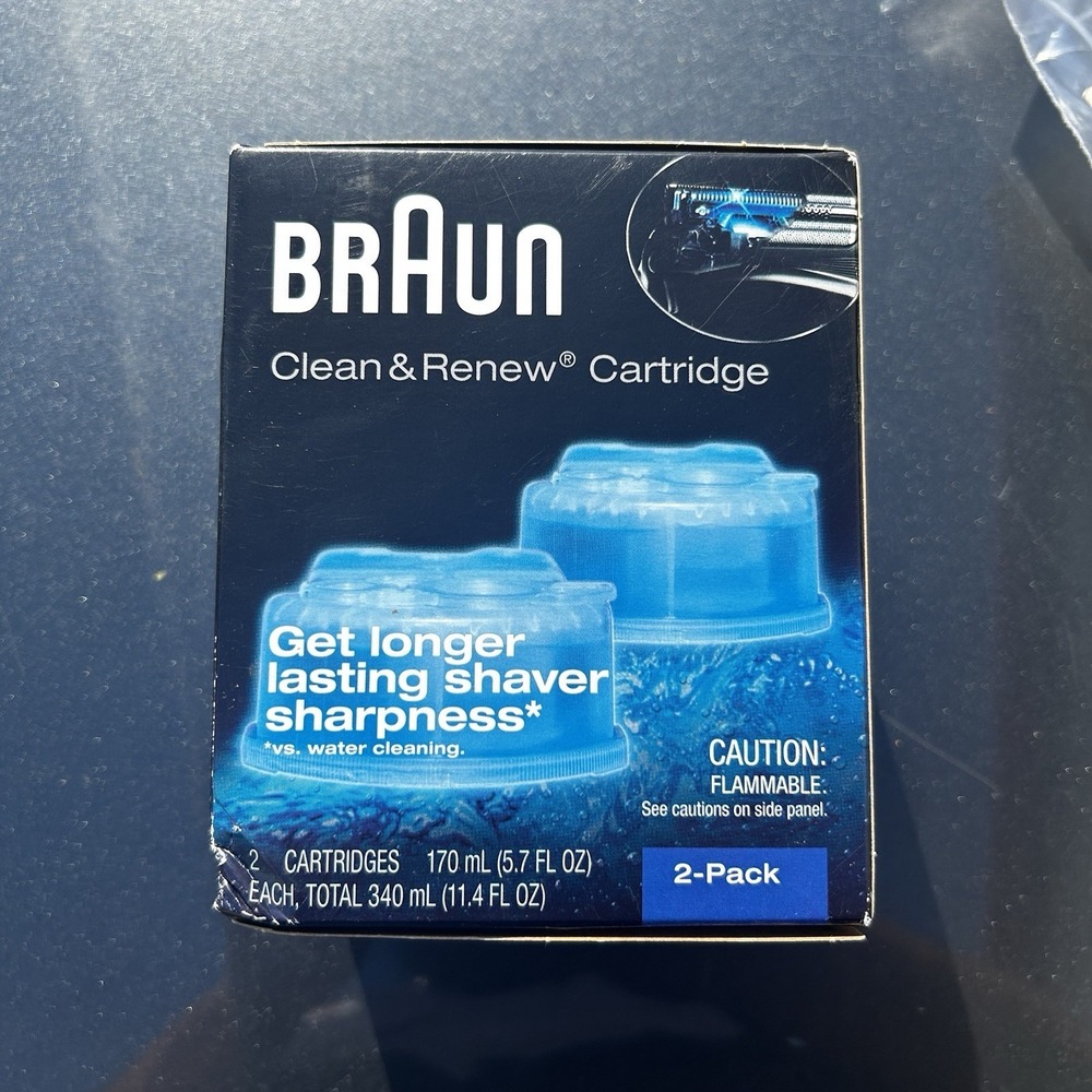 Braun Clean & ReRefill 2 Cleaning Cartridges Blue